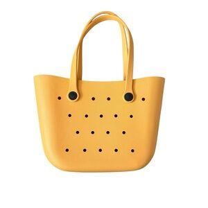 Yellow Women's Silicone Tote Bag Beach Bag
